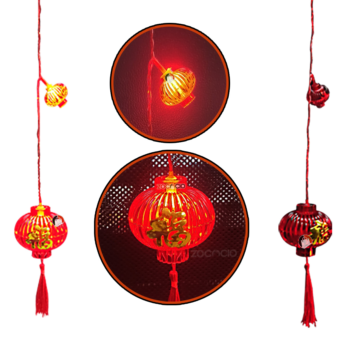 Miniatura 4 de Cortina Faroles Rojo Año Nuevo Chino